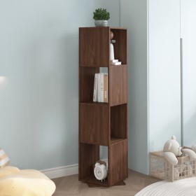 Brown oak chipboard swivel cabinet 34.5x34.5x147.5 cm by vidaXL, Bookcases and shelves - Ref: Foro24-339556, Price: 82,56 €, ...