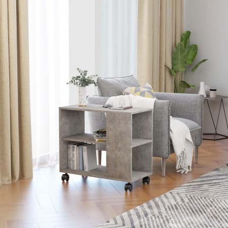 Concrete gray plywood side table 70x35x55 cm by vidaXL, Side tables - Ref: Foro24-802124, Price: 44,81 €, Discount: %