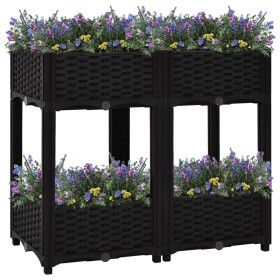 Flower bed 80x40x71 cm polypropylene by vidaXL, Pots and planters - Ref: Foro24-316535, Price: 69,10 €, Discount: %