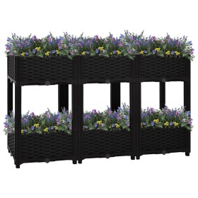 Blumenbeet 120x40x71 cm Polypropylen von vidaXL, Töpfe und Pflanzgefäße - Ref: Foro24-316536, Preis: 76,99 €, Rabatt: %