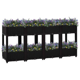 Flowerbed 160x40x71 cm polypropylene by vidaXL, Pots and planters - Ref: Foro24-316537, Price: 103,99 €, Discount: %