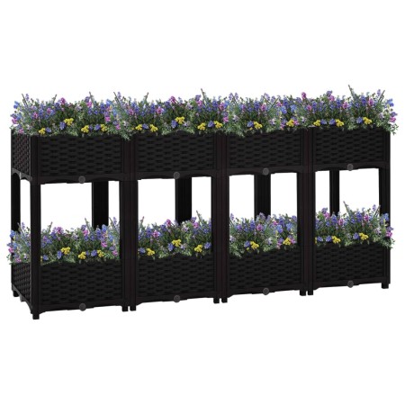 Flowerbed 160x40x71 cm polypropylene by vidaXL, Pots and planters - Ref: Foro24-316537, Price: 112,51 €, Discount: %