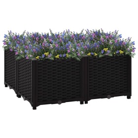 Flower bed 80x80x38 cm polypropylene by vidaXL, Pots and planters - Ref: Foro24-316540, Price: 61,83 €, Discount: %