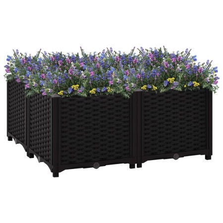 Flower bed 80x80x38 cm polypropylene by vidaXL, Pots and planters - Ref: Foro24-316540, Price: 61,95 €, Discount: %