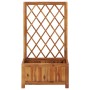 Garden flowerbed with acacia wood trellis by vidaXL, Pots and planters - Ref: Foro24-316541, Price: 70,92 €, Discount: %