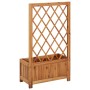 Garden flowerbed with acacia wood trellis by vidaXL, Pots and planters - Ref: Foro24-316541, Price: 70,92 €, Discount: %