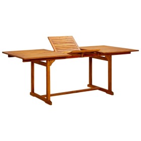 Mesa de comedor jardín madera maciza acacia (150-200)x100x75cm de vidaXL, Mesas de jardín - Ref: Foro24-316564, Precio: 266,9...