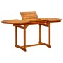 Mesa de comedor jardín madera maciza acacia (120-170)x80x75 cm de vidaXL, Mesas de jardín - Ref: Foro24-316567, Precio: 226,4...