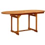 Mesa de comedor jardín madera maciza acacia (120-170)x80x75 cm de vidaXL, Mesas de jardín - Ref: Foro24-316567, Precio: 226,4...