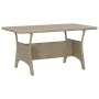 Mesa de jardín de ratán sintético gris 120x70x66 cm de vidaXL, Mesas de jardín - Ref: Foro24-316583, Precio: 181,88 €, Descue...