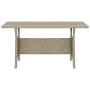 Mesa de jardín de ratán sintético gris 120x70x66 cm de vidaXL, Mesas de jardín - Ref: Foro24-316583, Precio: 181,88 €, Descue...