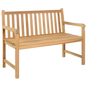 Solid teak wood garden bench 114 cm by vidaXL, garden benches - Ref: Foro24-316622, Price: 164,09 €, Discount: %