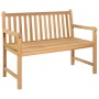 Solid teak wood garden bench 114 cm by vidaXL, garden benches - Ref: Foro24-316622, Price: 162,99 €, Discount: %