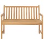 Solid teak wood garden bench 114 cm by vidaXL, garden benches - Ref: Foro24-316622, Price: 162,99 €, Discount: %