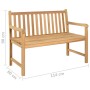 Solid teak wood garden bench 114 cm by vidaXL, garden benches - Ref: Foro24-316622, Price: 162,99 €, Discount: %