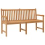 Solid teak wood garden bench 150 cm