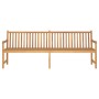 Gartenbank aus massivem Teakholz 228 cm von vidaXL, Gartenbänke - Ref: Foro24-316624, Preis: 331,42 €, Rabatt: %