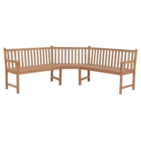 Garden corner bench solid teak wood 185x185x90 cm by vidaXL, garden benches - Ref: Foro24-316625, Price: 495,85 €, Discount: %