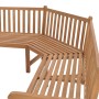 Garden corner bench solid teak wood 185x185x90 cm by vidaXL, garden benches - Ref: Foro24-316625, Price: 491,99 €, Discount: %