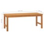 Solid teak wood garden bench 114 cm by vidaXL, garden benches - Ref: Foro24-316626, Price: 142,66 €, Discount: %