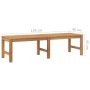 Solid teak wood garden bench 150 cm by vidaXL, garden benches - Ref: Foro24-316627, Price: 169,33 €, Discount: %