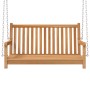 Solid teak wood rocking bench 114x60x64 cm by vidaXL, Garden rockers - Ref: Foro24-316628, Price: 172,26 €, Discount: %