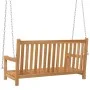 Banco balancín de madera maciza de teca 114x60x64 cm de vidaXL, Balancines de jardín - Ref: Foro24-316628, Precio: 176,56 €, ...
