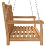 Solid teak wood rocking bench 114x60x64 cm by vidaXL, Garden rockers - Ref: Foro24-316628, Price: 172,26 €, Discount: %