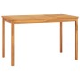 Teak solid wood garden dining table 120x70x77 cm by vidaXL, Garden tables - Ref: Foro24-316630, Price: 188,99 €, Discount: %