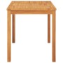 Mesa de comedor de jardín madera maciza de teca 120x70x77 cm de vidaXL, Mesas de jardín - Ref: Foro24-316630, Precio: 195,03 ...