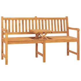 3-Sitzer-Gartenbank mit Tisch aus massivem Teakholz 150 cm von vidaXL, Gartenbänke - Ref: Foro24-316631, Preis: 302,27 €, Rab...