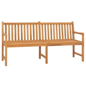 Banco de jardín de madera maciza de teca 180 cm de vidaXL, Bancos de jardín - Ref: Foro24-316632, Precio: 305,99 €, Descuento: %