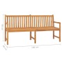 Solid teak wood garden bench 180 cm by vidaXL, garden benches - Ref: Foro24-316632, Price: 307,07 €, Discount: %