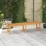 Banco de jardín de madera maciza de teca 180 cm de vidaXL, Bancos de jardín - Ref: Foro24-316633, Precio: 194,28 €, Descuento: %