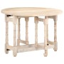 Mesa de comedor redonda de madera maciza de mango 110x76 cm de vidaXL, Mesas de cocina y de comedor - Ref: Foro24-321700, Pre...