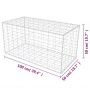 Cesta de muro de gaviones acero galvanizado 100x50x50 cm de vidaXL, Paneles de vallas - Ref: Foro24-142549, Precio: 52,99 €, ...