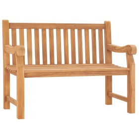 Solid teak wood garden bench 114 cm by vidaXL, garden benches - Ref: Foro24-316638, Price: 309,99 €, Discount: %