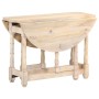 Mesa de comedor redonda de madera maciza de mango 110x76 cm de vidaXL, Mesas de cocina y de comedor - Ref: Foro24-321700, Pre...