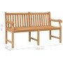 Gartenbank aus massivem Teakholz 150 cm von vidaXL, Gartenbänke - Ref: Foro24-316639, Preis: 294,99 €, Rabatt: %