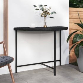 Black synthetic rattan garden table 100x50x75 cm by vidaXL, Garden tables - Ref: Foro24-316652, Price: 64,82 €, Discount: %