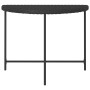 Mesa de jardín de ratán sintético negra 100x50x75 cm de vidaXL, Mesas de jardín - Ref: Foro24-316652, Precio: 64,82 €, Descue...