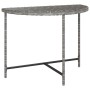 Gartentisch aus synthetischem Rattan grau 100x50x75 cm
