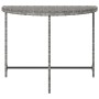 Mesa de jardín de ratán sintético gris 100x50x75 cm de vidaXL, Mesas de jardín - Ref: Foro24-316653, Precio: 53,99 €, Descuen...