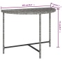 Mesa de jardín de ratán sintético gris 100x50x75 cm de vidaXL, Mesas de jardín - Ref: Foro24-316653, Precio: 53,99 €, Descuen...