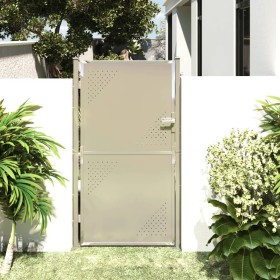 Stainless steel garden gate 100x180 cm by vidaXL, garden gates - Ref: Foro24-316868, Price: 208,99 €, Discount: %