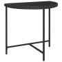 Mesa de jardín de ratán sintético negra 80x50x75 cm de vidaXL, Mesas de jardín - Ref: Foro24-316654, Precio: 70,08 €, Descuen...