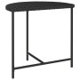 Mesa de jardín de ratán sintético negra 80x50x75 cm de vidaXL, Mesas de jardín - Ref: Foro24-316654, Precio: 70,08 €, Descuen...