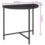 Black synthetic rattan garden table 80x50x75 cm by vidaXL, Garden tables - Ref: Foro24-316654, Price: 69,99 €, Discount: %