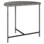 Mesa de jardín ratán sintético gris 80x50x75 cm de vidaXL, Mesas de jardín - Ref: Foro24-316655, Precio: 62,01 €, Descuento: %