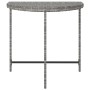 Mesa de jardín ratán sintético gris 80x50x75 cm de vidaXL, Mesas de jardín - Ref: Foro24-316655, Precio: 62,01 €, Descuento: %